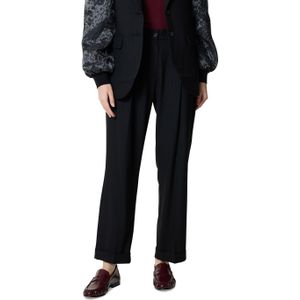 Summum Woman - Tapered Pinstripe - Broek - Zwart