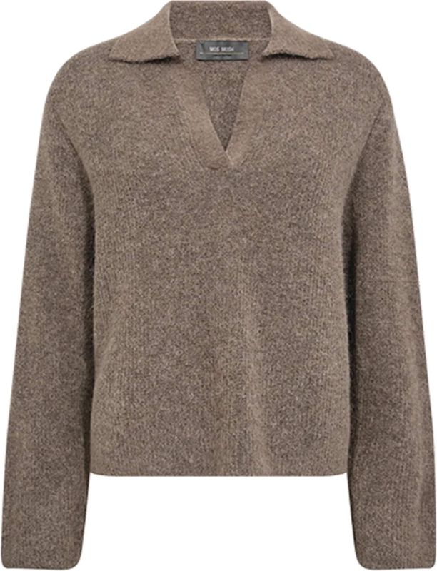MOS MOSH - Model 'Aidy' - Gebreide Pullover - Wolmix - Polokraag