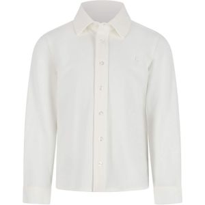 Le Chic Garçon Jongens overhemd lange mouw wit (Maat: 140)