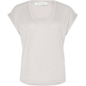 Rino & pelle T-shirt beige (Maat: XL) - Glitter - Halslijn: Ronde hals,