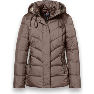 District - Montana - Gewatteerde Jas - Taupe - Waterafstotend