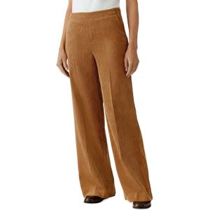 Corduroy broek met persplooien