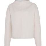 OPUS Dames trui beige (Maat: 36) - Effen - Halslijn: Opstaande kraag,