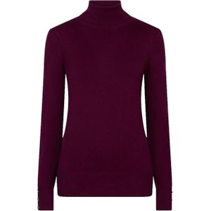 Esqualo - Dames Coltrui - Paars - Effen - Basic Knit