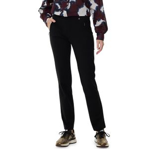 Relaxed by Toni Alice Zip dames broek zwart (Maat: 36) - Effen