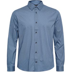 Matinique Overhemd korte mouw blauw (Maat: S)