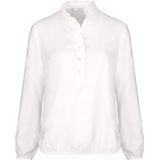 Bianca - Dames Blouse - Ecru - Effen - Halslijn: Ronde Hals