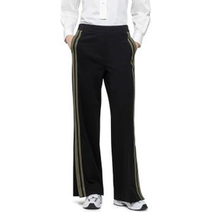 LUISA CERANO Wideleg Punto-Milano broek zwart (Maat: 36) - Effen