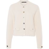 Betty Barclay - Cardigan - Beige - Gebreid - Knoopsluiting - Ronde Halslijn