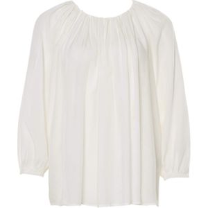 Mos Mosh Blouse ecru (Maat: M) - Effen - Halslijn: Ronde hals,