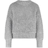 Nukus - Khloe - Dames Trui - Grijs - Effen - Ronde Halslijn