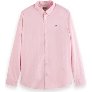 Scotch & Soda Overhemd lange mouw roze (Maat: XL) - Streep