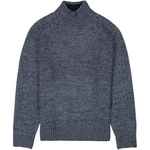 GARCIA - Effen Trui - Blauw - Lange Mouw