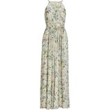 SWING - Avondjurk - Blauw - Maxi - Mouwloos - Bloemenprint