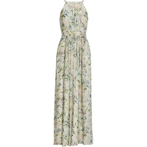 SWING - Avondjurk - Blauw - Maxi - Mouwloos - Bloemenprint