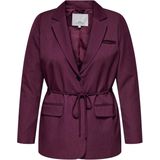 Carhattie - Blazer - Regular Fit - Omkeerbare Hals - Knoopsluiting - Voorzakken