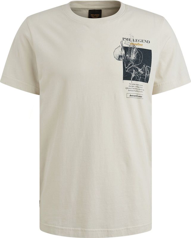 PME Legend - T-shirt - Grijs - Katoen