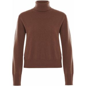 Babiche Dames coltrui bruin (Maat: L) - Effen - Halslijn: Col,