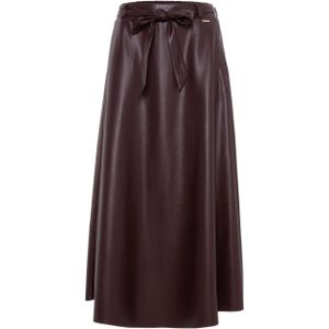 Rino & pelle Dames rok bruin (Maat: 36) - Effen