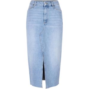 Dante6 Rok blauw (Maat: 40) - Effen