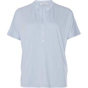 Marc O’Polo T-shirt blauw (Maat: M) - Effen - Halslijn: V-hals,