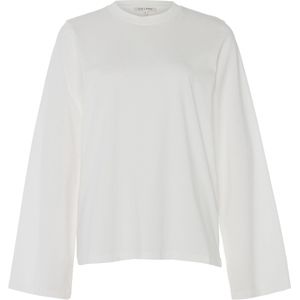 Club L'Avenir Dames longsleeve wit (Maat: XS) - Halslijn: Ronde hals,