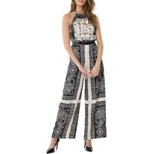 Liu Jo Tuta foulard jumpsuit zwart (Maat: 42) - Halslijn: Ronde hals,