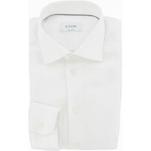 ETON Overhemd lange mouw wit (Maat: 40) - Effen