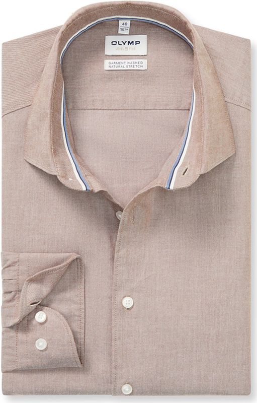 OLYMP - Level Five - Overhemd - Bruin - Body Fit - Kent