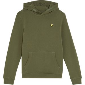 Lyle & Scott Hoodie groen (Maat: 152) - Effen - Halslijn: Capuchon,
