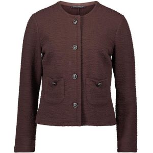 Betty Barclay - Jas - Bruin - Effen - Sweat Jacke Kurz 1/1 Arm