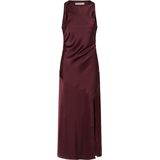 Gestuz Dames jurk bordeaux (Maat: 36) - Effen - Halslijn: Ronde hals,