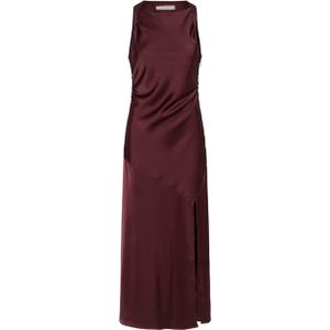 Gestuz Dames jurk bordeaux (Maat: 36) - Effen - Halslijn: Ronde hals,