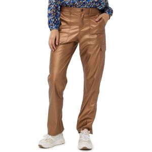 Esqualo Trousers cargo vegan leather beige (Maat: 38)