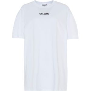 Stieglitz T-shirt wit (Maat: XL) - TekstLogo - Halslijn: Ronde hals,