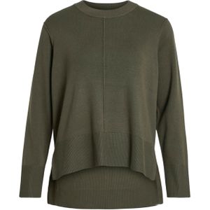 Vila - Viostria O-neck Knit Top - Trui - Deep Depths - Dames