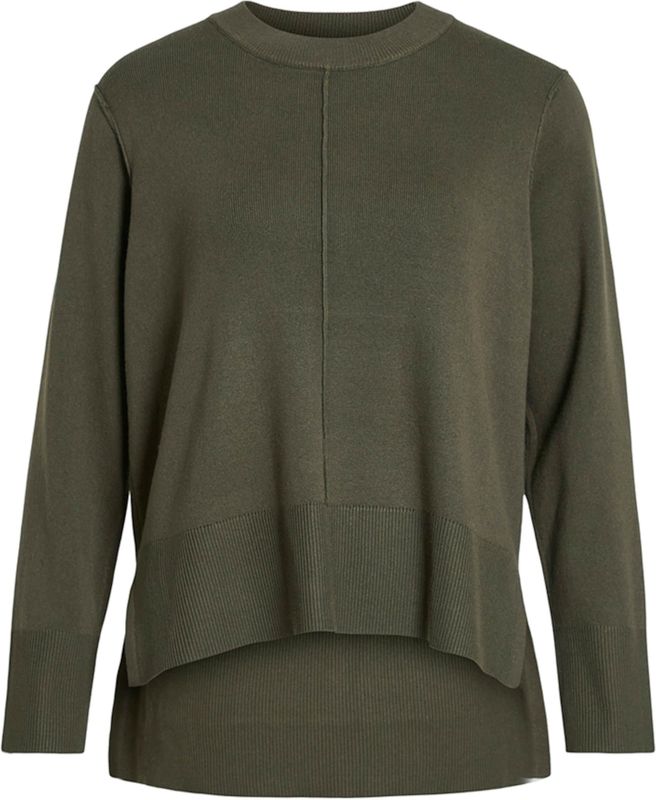 Vila - Viostria O-neck Knit Top - Trui - Deep Depths - Dames