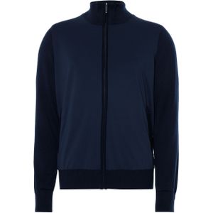 Bugatti - Vest - Marine - Regular Fit - Met Opstaande Kraag en Ritszakken