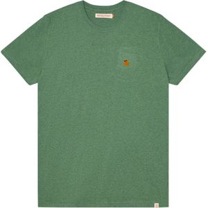 Revolution T-shirt groen (Maat: L) - Effen - Halslijn: Ronde hals,