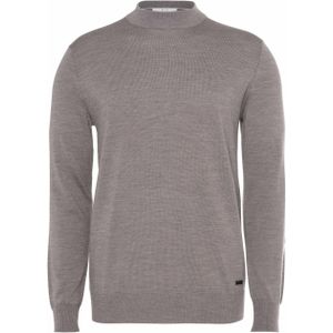 Born with appetite Trui bruin (Maat: S) - Mélange - Halslijn: Opstaande kraag,