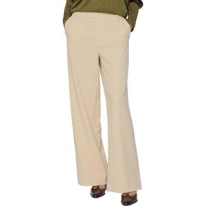 Vila VIVARONE HW WIDE PANT - NOOS broek beige (Maat: 40)