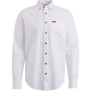 PME Legend Overhemd lange mouw wit (Maat: S) - Effen