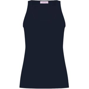 Studio Anneloes Dames top blauw (Maat: XXS) - Effen - Halslijn: Ronde hals,