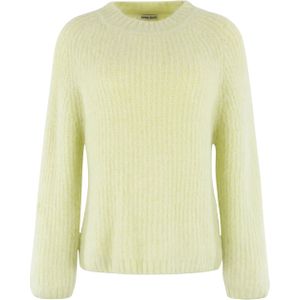 Anna Blue Dames trui groen (Maat: M) - Effen - Halslijn: Ronde hals,