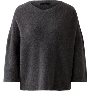 Oui - Relaxed Fit Pullover - Gebreide Look - Damespullover - Met Alpaca