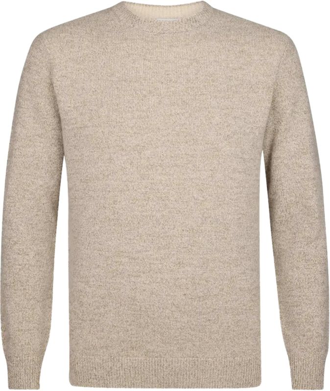 Profuomo - Pullover Wol Blend - Beige - Heren Trui