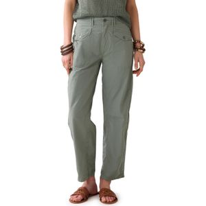 Summum Woman Cocoon summer plain weave broek groen (Maat: 34) - Effen