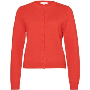 SUNCOO Vest rood (Maat: M) - Effen - Halslijn: Ronde hals,