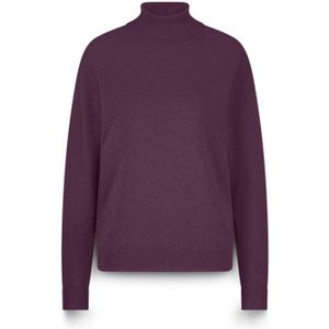 Summum Woman - Rode Coltrui met Lurex Breisel - Dames - Wol