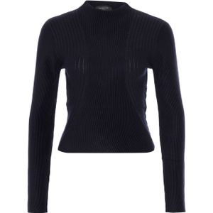 Nenette Trui blauw (Maat: L) - Effen - Halslijn: V-hals,